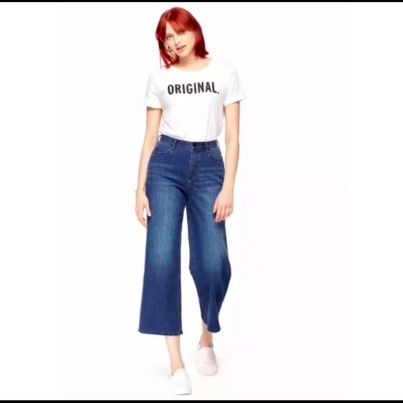 NWT Kate Spade Wide Leg Broome Street Jeans Sz 24 - Picture 1 of 13